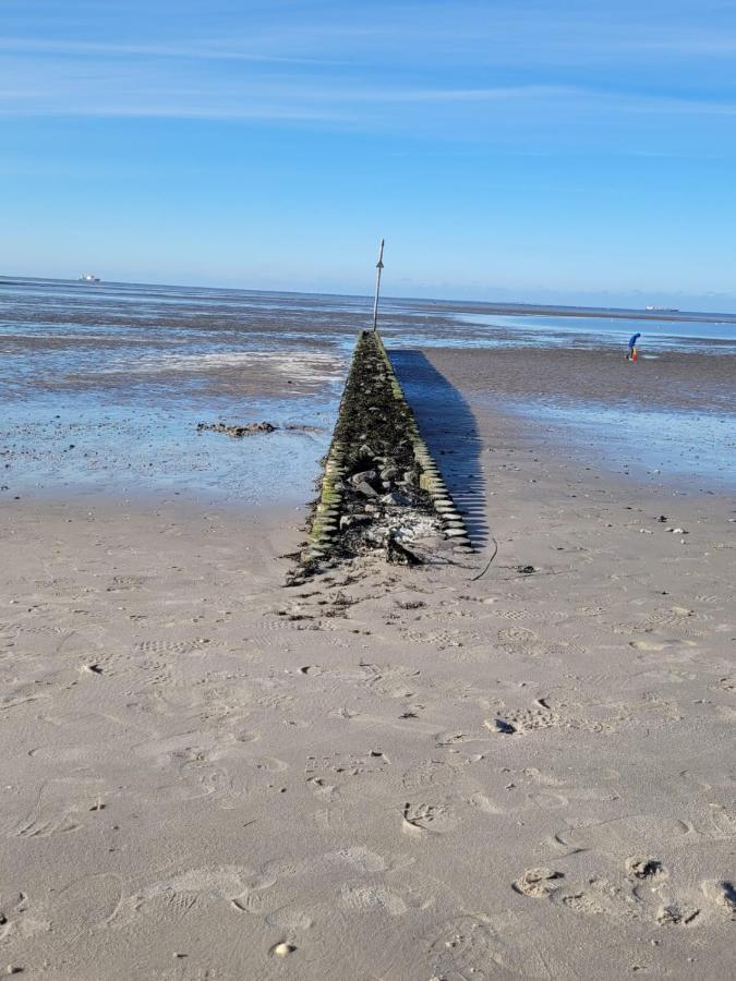 Strandkajuete Hooksiel Schillig Eksteriør billede