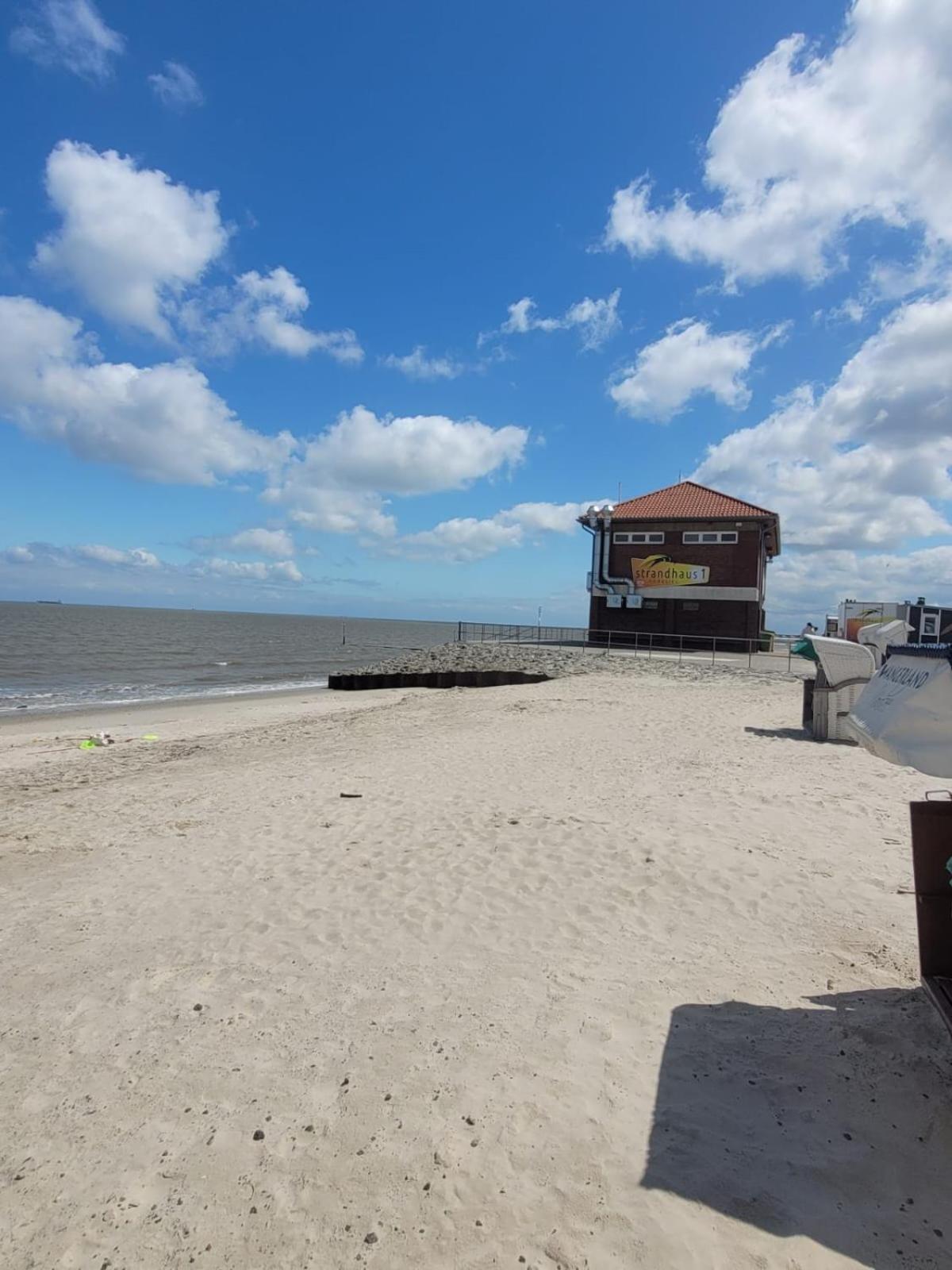 Strandkajuete Hooksiel Schillig Eksteriør billede
