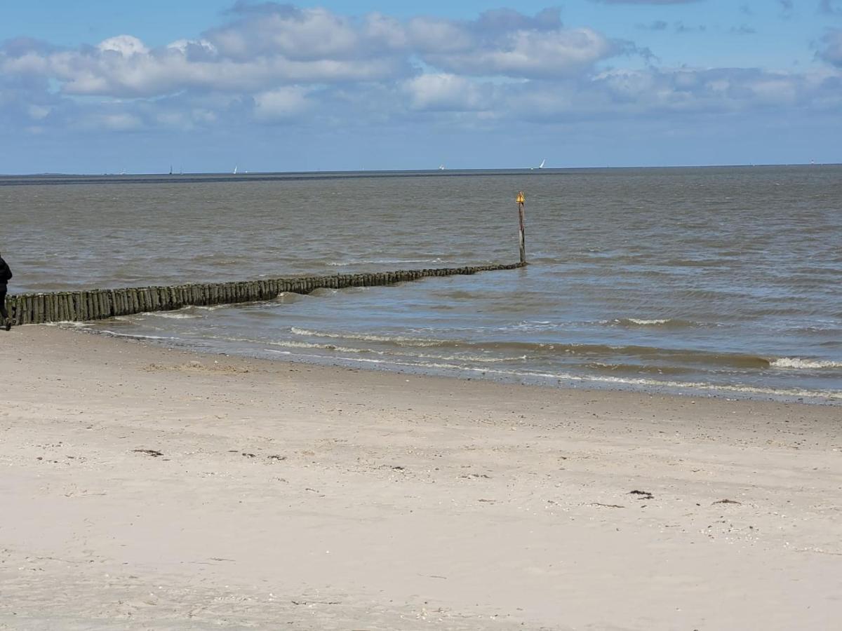 Strandkajuete Hooksiel Schillig Eksteriør billede
