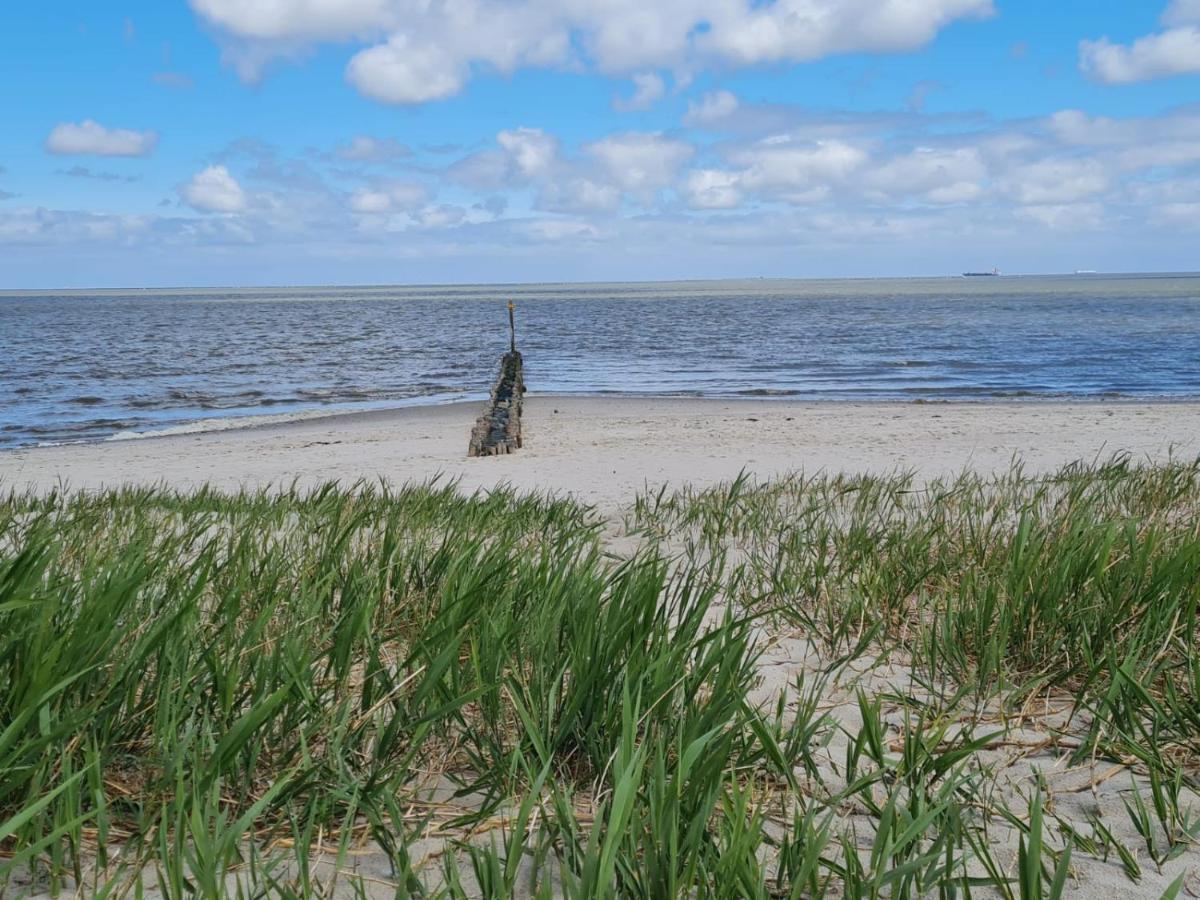 Strandkajuete Hooksiel Schillig Eksteriør billede